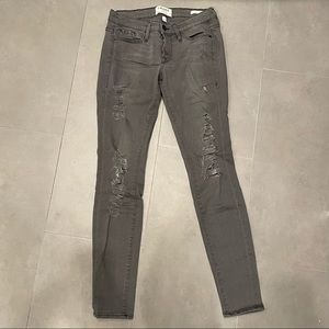 Frame Le Skinny distressed Low rise Jeans